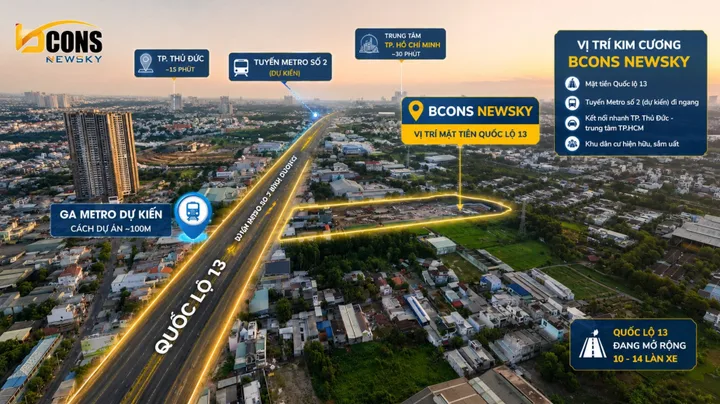 Dự án căn hộ mặt tiền Quốc lộ 13