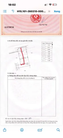 Bán đất 125m² có sẵn 50m² thổ cư ngang 5m giá 1.09 tỷ tại Phường Tân An