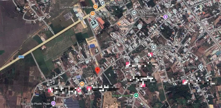 Bán đất mặt tiền đường nhánh Xuyên Phước Cơ, Phước Thuận, Xuyên Mộc, Bà Rịa Vũng Tàu 1034m2