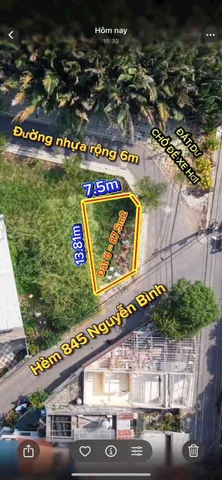 Bán đất lô góc, đường Nguyễn Bình, 87,5m², giá 4.5 tỷ tại Xã Hiệp Phước
