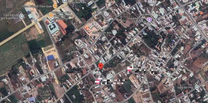 Bán đất 269.6m² full thổ cư ngang 6m giá 6.75 tỷ tại Xã Hồ Tràm
