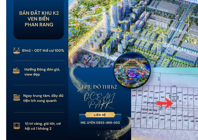 📍 CHÍNH CHỦ BÁN ĐẤT KHU K2 – VEN BIỂN PHAN RANG
Sở hữu ngay lô đất vị trí đẹp, gần biển, thích hợp ở lâu dài hoặc đầu tư sinh lời.