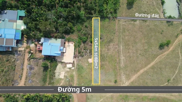 Bán đất 270m² có sẵn 60m² thổ cư ngang 5m giá 670 triệu tại Xã Ea Knuếc