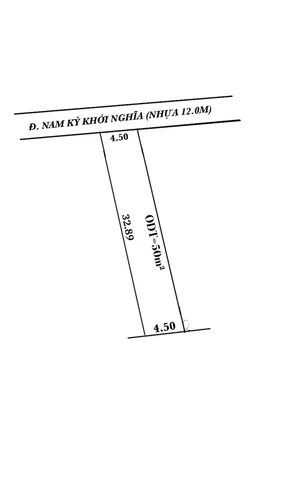 Bán đất 145m² có sẵn 50m² thổ cư ngang 4,5m giá 1.25 tỷ tại Phường Sóc Trăng