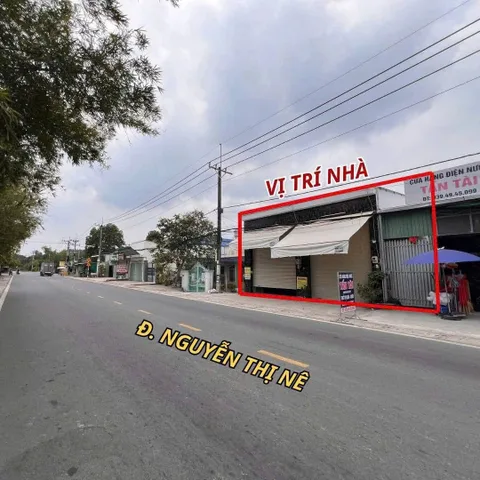 Bán nhà mặt bằng kinh doanh buôn bán MT đường Nguyễn Thị Nê xã Phú Hòa Đông Củ Chi TPHCM, DT: 9x64m.