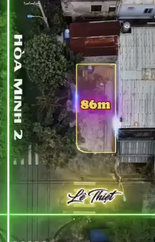 Bán đất 2 mặt tiền Lê Thiệt - Hoà Minh 2 - DT 86m2 - Giá 7.99 tỉ