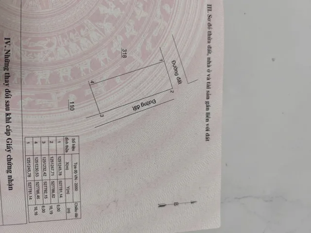 Bán đất 97m² full thổ cư ngang 6m giá 450 triệu tại Xã Vĩnh Hảo