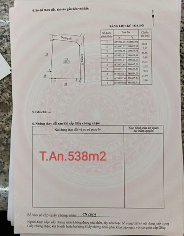 Bán đất 538m² ngang 20m giá 399 tr tại Phường Trương Quang Trọng