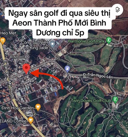 Bán góc Trần Ngọc Lên Định Hoà Thủ Dầu Một gần sân golf, trường học, bệnh viện