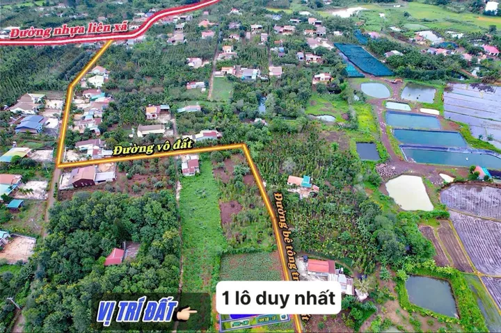 Bán đất 150m² có sẵn 60m² thổ cư ngang 5m giá 229 triệu tại Xã Dray Bhăng