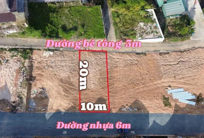 Nền biệt thự 2 mặt thoáng trước sau đường nhựa lớn khu nghỉ dưỡng Trịnh Hoài Đức đẹp