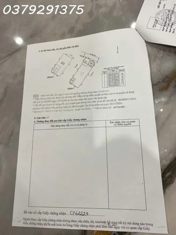 Chính chủ bán nhà riêng 1 trệt + 1 lầu đường Lê Văn Sỹ, P. Tân Sơn Hòa, DT 80.2 m2, giá 23 tỷ có TL
