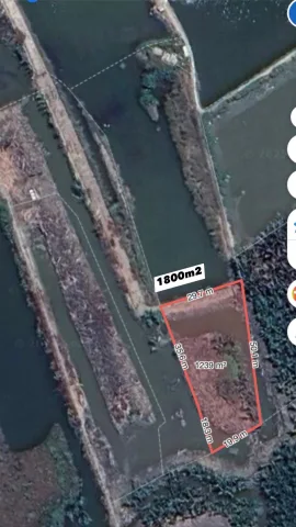 Bán đất 1713,50m² có sẵn 000m² thổ cư ngang 29x51m giá 2.3 tỷ tại Xã Bình Khánh