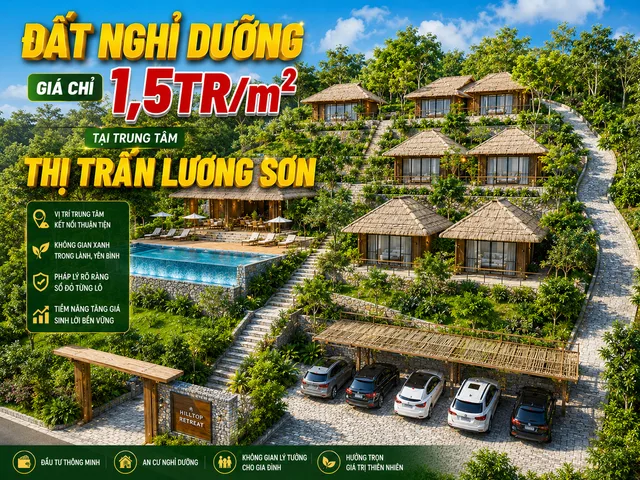 🚨 CƠ HỘI SỞ HỮU QUỸ ĐẤT VÀNG 
🚨TẠI TRUNG TÂM THỊ TRẤN LƯƠNG SƠN