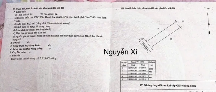 CẦN BÁN NHANH ĐẤT NGUYỄN XÍ – VĂN THÁNH, GẦN CHỢ