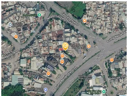 Bán nhà 100m² full thổ cư ngang 5m giá 12.5 tỷ tại Đường Nguyễn Văn Linh Phường Tân Thuận