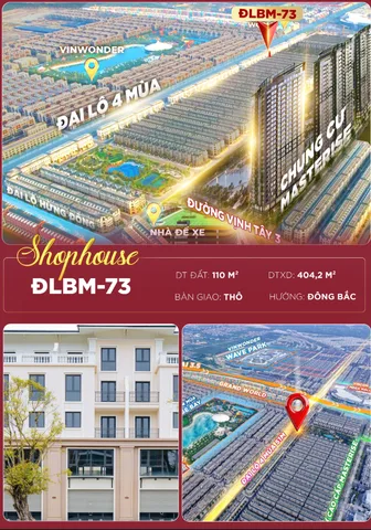🏬 SHOPHOUSE 110M² – TỐI ƯU KINH DOANH VỚI HƠN 400M² SÀN XÂY DỰNG