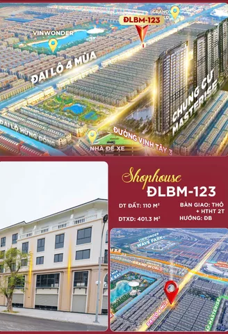 🏬 SHOPHOUSE 110M² – KHÔNG GIAN KINH DOANH HIỆN ĐẠI, TỐI ƯU GIÁ TRỊ KHAI THÁC
