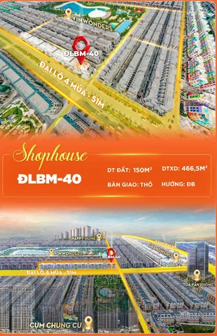 🏬 SHOPHOUSE 120M² – KHÔNG GIAN KINH DOANH QUY MÔ LỚN GIỮA KHU ĐÔ THỊ SẦM UẤT