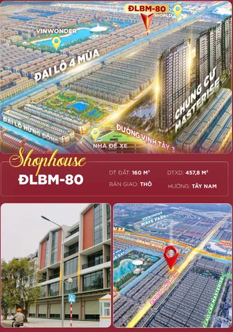 🏬 SHOPHOUSE 160M² – KHÔNG GIAN THƯƠNG MẠI RỘNG LỚN GIỮA KHU ĐÔ THỊ SẦM UẤT