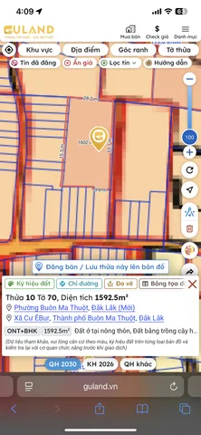 Bán đất 420m² ngang 15m giá 1,755 tỷ tại Đường Y Moan Phường Buôn Ma Thuột