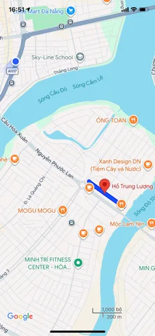 Bán Đất đường Hồ Trung Lượng, Đảo VIP Hòa Xuân, Đà Nẵng. Hướng đông bắc, chỉ 7 tỷ 1 tl