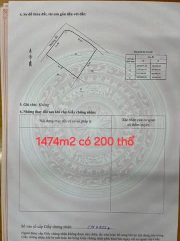 HƠN 6 TỶ XÍU 1747 MÉT- ĐẤT LÔ GÓC VỊ TRÍ CỰC KỲ VIP EM ĐANG CẦN BÁN GẤP CÓ VIỆC