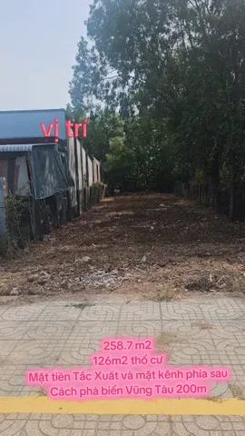 Bán đất 257m² có sẵn 150m² thổ cư ngang 7.5m tại Xã Cần Giờ