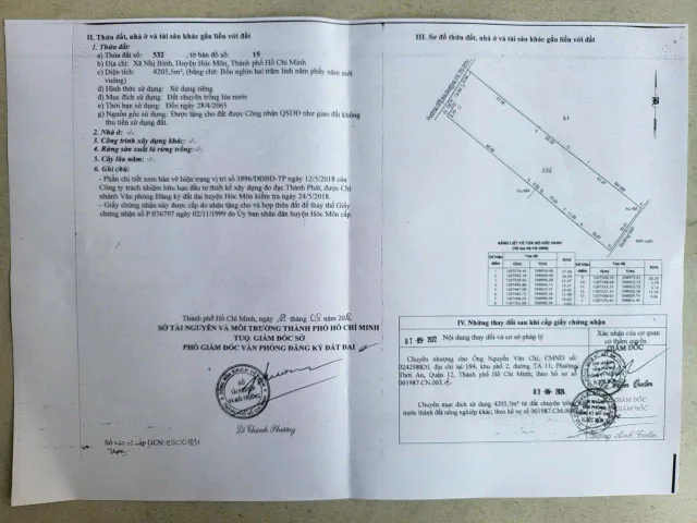 Bán đất 4205m² ngang 30m giá 18.9 tỷ tại Xã Đông Thạnh