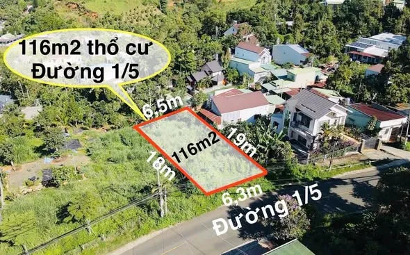 MẶT TIỀN ĐƯỜNG 1/5- Tp BẢO LỘC