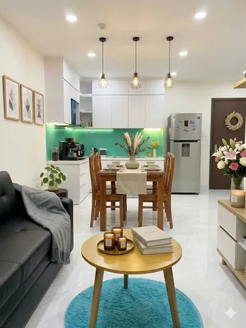 Cho thuê căn hộ Sunrise Riverside Nguyễn Hữu Thọ, Phước Kiển, Nhà Bè.2PN 2WC 14tr/th