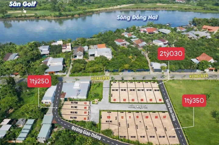 ĐẤT NỀN MẶT VIEW SÔNG ĐỒNG NAI. GIÁ F0 ĐẦU TƯ