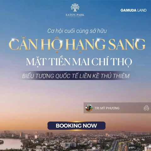 Eaton Park - Quận 2 - bán căn 3PN chỉ cần 5 tỷ 5, công chứng, sang tên ngay - view pháo hoa