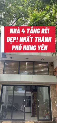 VIP
👑👑👑 NHÀ 4 TẦNG RẺ! ĐẸP! NHẤT, NGAY QUẢNG TRƯỜNG, THÀNH PHỐ HƯNG YÊN