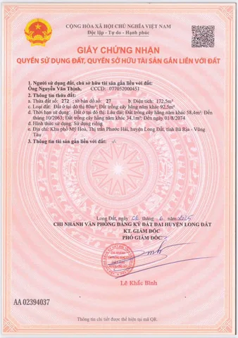 BÁN GẤP  LÔ ĐẤT MT ĐƯỜNG NHỰA GẦN HỒ BÚT THIỀN CHỈ 1 TỶ