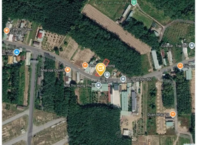 Bán đất 200m2, có sẵn 70m2 thổ cư, ngang 5m giá 2,2 tỷ ở phường Chánh Phú Hòa