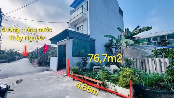 Chào bán Lô đất Tuyến 2 đường máng nước Tân Dương P Thuỷ Nguyên.l/h:076.231.9990 em Thúy 
-Diện tích: 76,7m²
-Mặt tiền: ~4,68m – đất vuông vắn đẹp
-Ngõ rộng ~4m, ô tô vào tận nơi
-Hướng Nam
-Pháp lý: Sổ đỏ chính chủ, sang tên nhanh
-Mục đích sử dụng