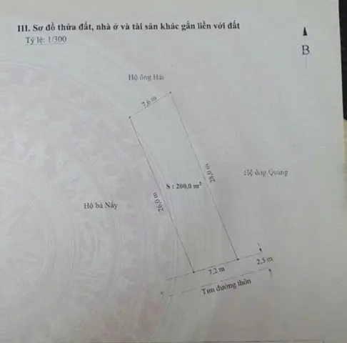 05.2026.Bán đất 200m² full thổ cư ngang 7,2m. đường thôn 5m. giá 3.2 tỷ tại Phường Hồng An( Đại Bản. liên hệ 0362558882