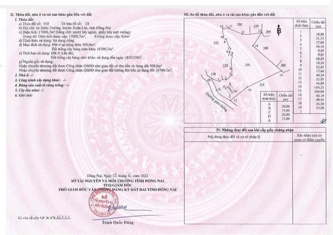 Bán đất 22000 ngang 58m  tại Xã Xuân Lộc