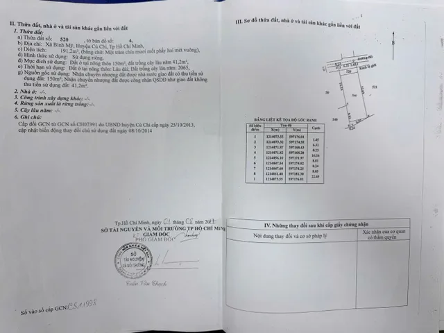 Bán đất 191m² có sẵn 150m² thổ cư ngang 7.7m giá 1.9 tỷ tại Xã Bình Mỹ