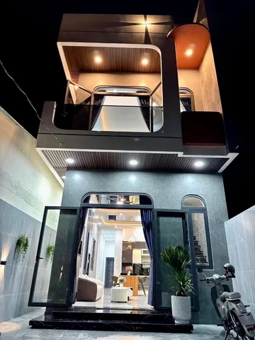 Nhà 1 trệt 1 lầu 1 xẹc đường nguyễn bình , cách đại học bình dương chỉ 300m, đường nhựa , giấy phép cấp chính , sân bán tải , có thể đậu 2 chiếc ,