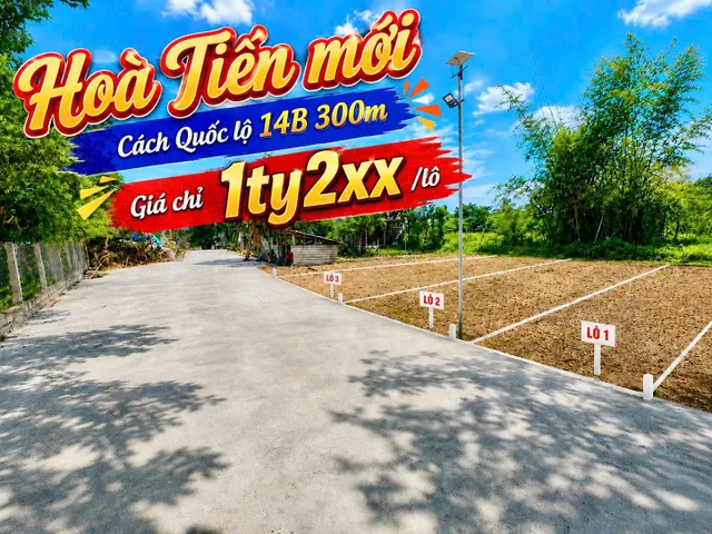 3 LÔ LIỀN KỀ HÒA TIẾN MỚI – CÁCH QUỐC LỘ 14B CHỈ 300M – GIÁ TỪ 1 TỶ 2XX