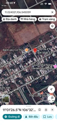 Bán lô đất 1 sẹc đường chính Nguyễn Văn Khạ, diện tích 137m2, full thổ cư, xã Phạm Văn Cội