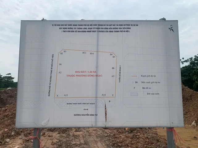 Bán Đất Khu Tái Định Cư Phường Đông Ngạc. Cạnh Đô Thị Jade Square. Phân Lô. OTo. 71m Mt 6. 15.6 Tỷ