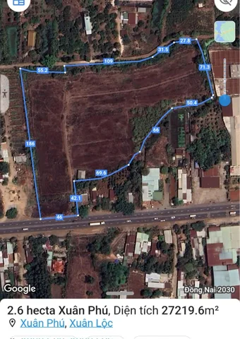 Bán đất 26000m² ngang 46m giá 35 tỷ tại Xã Xuân Phú