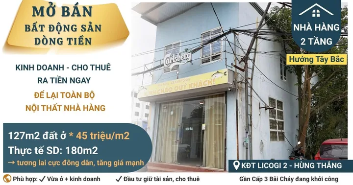 BÁN CĂN NHÀ 2 TẦNG,CHO THUÊ KINH DOANH TỐT,HÙNG THẮNG,HẠ LONG GẦN KHU ĐÔ THỊ NAM GA,HẠ LONG