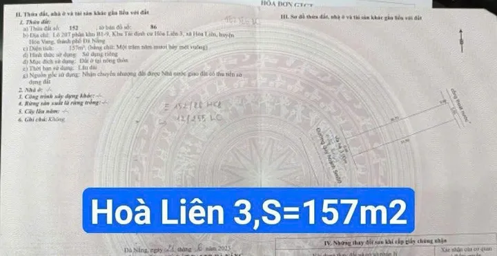 📌📌📌LÀM VIỆC TRỰC TIẾP GIÁ TỐT !!! ĐẤT HÒA LIÊN 3 2.95T