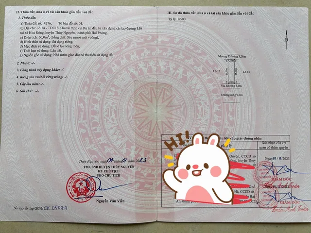 Bán 60 m TĐC Hoa Động . L/h :076.231.9990 em Thúy