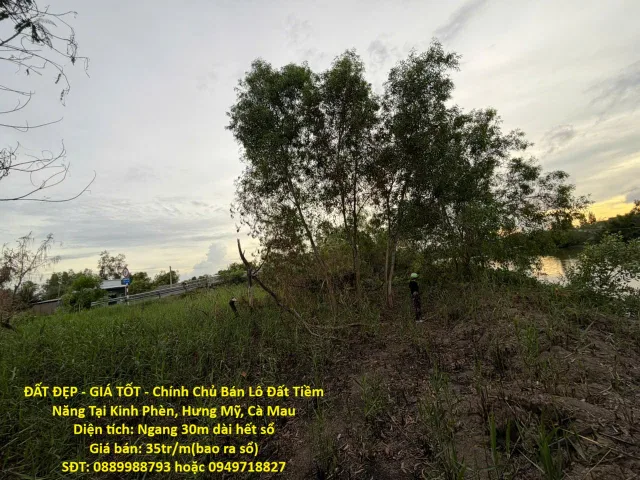 ĐẤT ĐẸP - GIÁ TỐT - Chính Chủ Bán Lô Đất Tiềm Năng Tại Kinh Phèn, Hưng Mỹ, Cà Mau