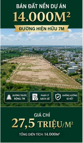 QUỸ ĐẤT THỔ CƯ QUY MÔ LỚN 14,000m² TẠI PHƯỜNG BÌNH TÂN – TP.HCM